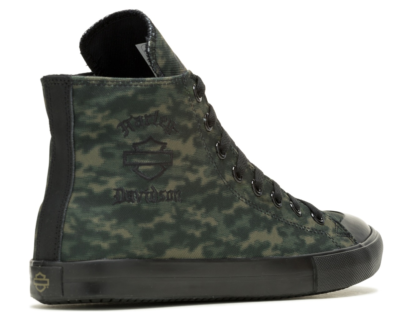 Harley-Davidson Men's Baxter High-Top Camo Black/Green Sneakers, D93903 - No Hassle Returns at Wisconsin Harley