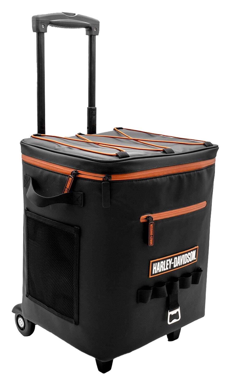 Harley-Davidson Bar & Shield Eagle Portable Soft Rolling Cooler – Black - Wisconsin Harley-Davidson