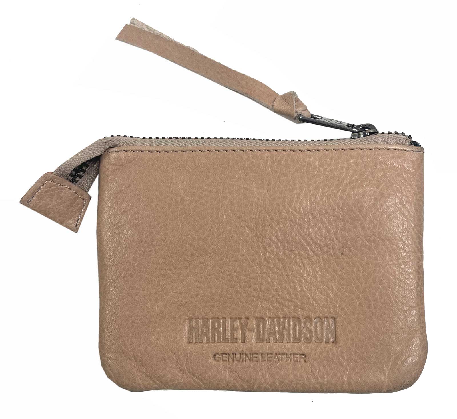 Harley-Davidson Free Shipping - Harley-Davidson Men's Bar & Shield Washed Leather Zip Pouch – Brush Tan - Free Shipping on many products plus Orders Over $99