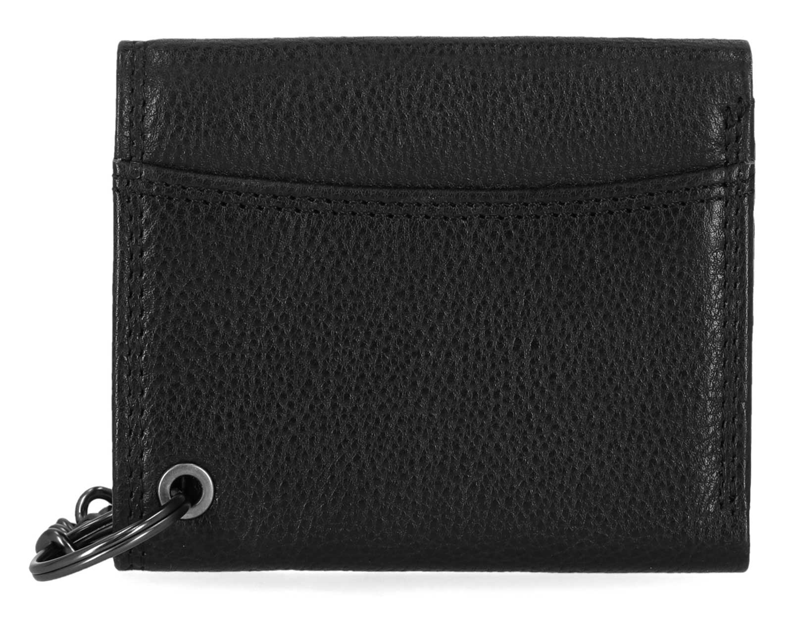 Harley-Davidson Men's Embossed Eagle Tri-Fold Snap Chain RFID Wallet, Black - Largest Selection of Harley-Davidson Products