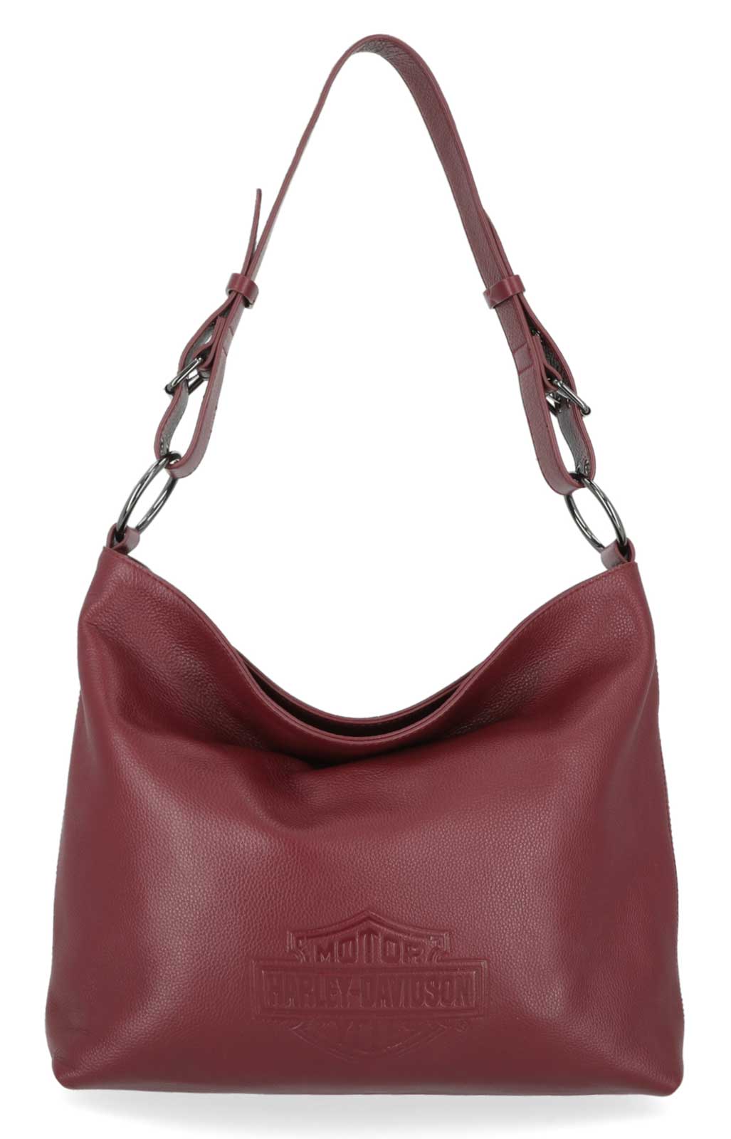 Harley-Davidson Free Shipping - Harley-Davidson Women's Rebel Pebble Bar & Shield Bucket HOBO Purse, Oxblood - Free Shipping on many products plus Orders Over $99