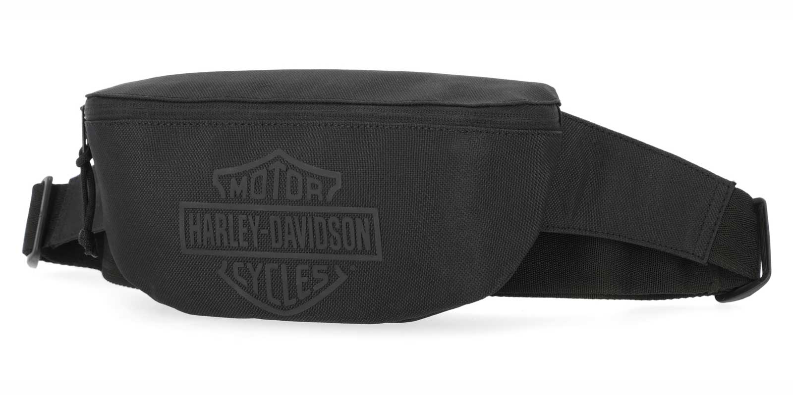 Harley-Davidson Men's Bar & Shield Polyester Universal Sling Belt Bag - Black - Wisconsin Harley-Davidson