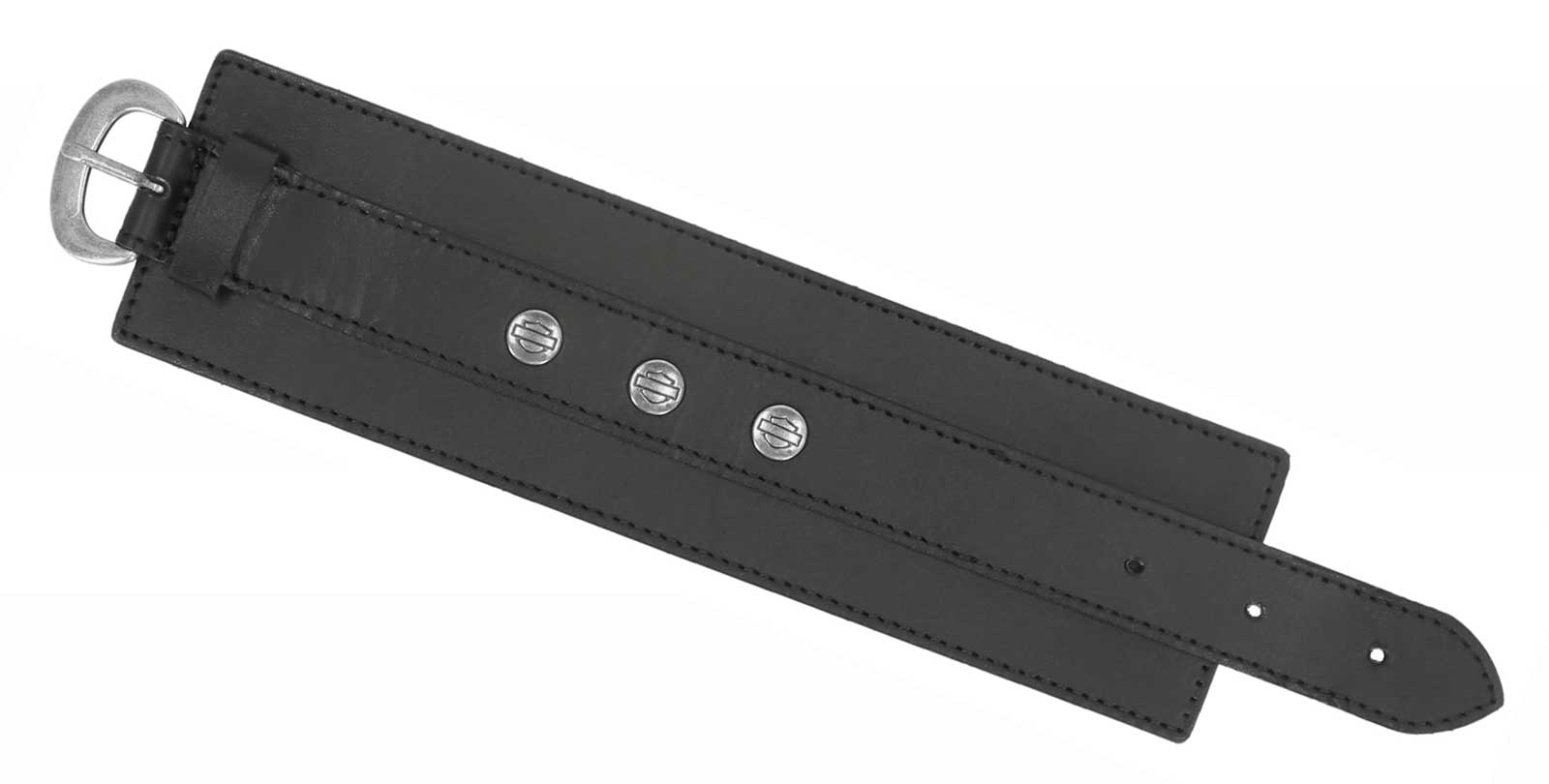 Harley-Davidson Free Shipping - Harley-Davidson Men's Bar & Shield Logo Wide Leather Cuff Bracelet, Black - Free Shipping on many products plus Orders Over $99