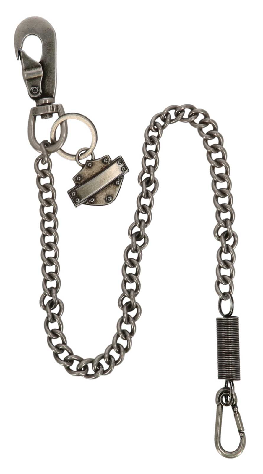 Harley-Davidson® Men's Bar & Shield Spring 24 inch Wallet Chain