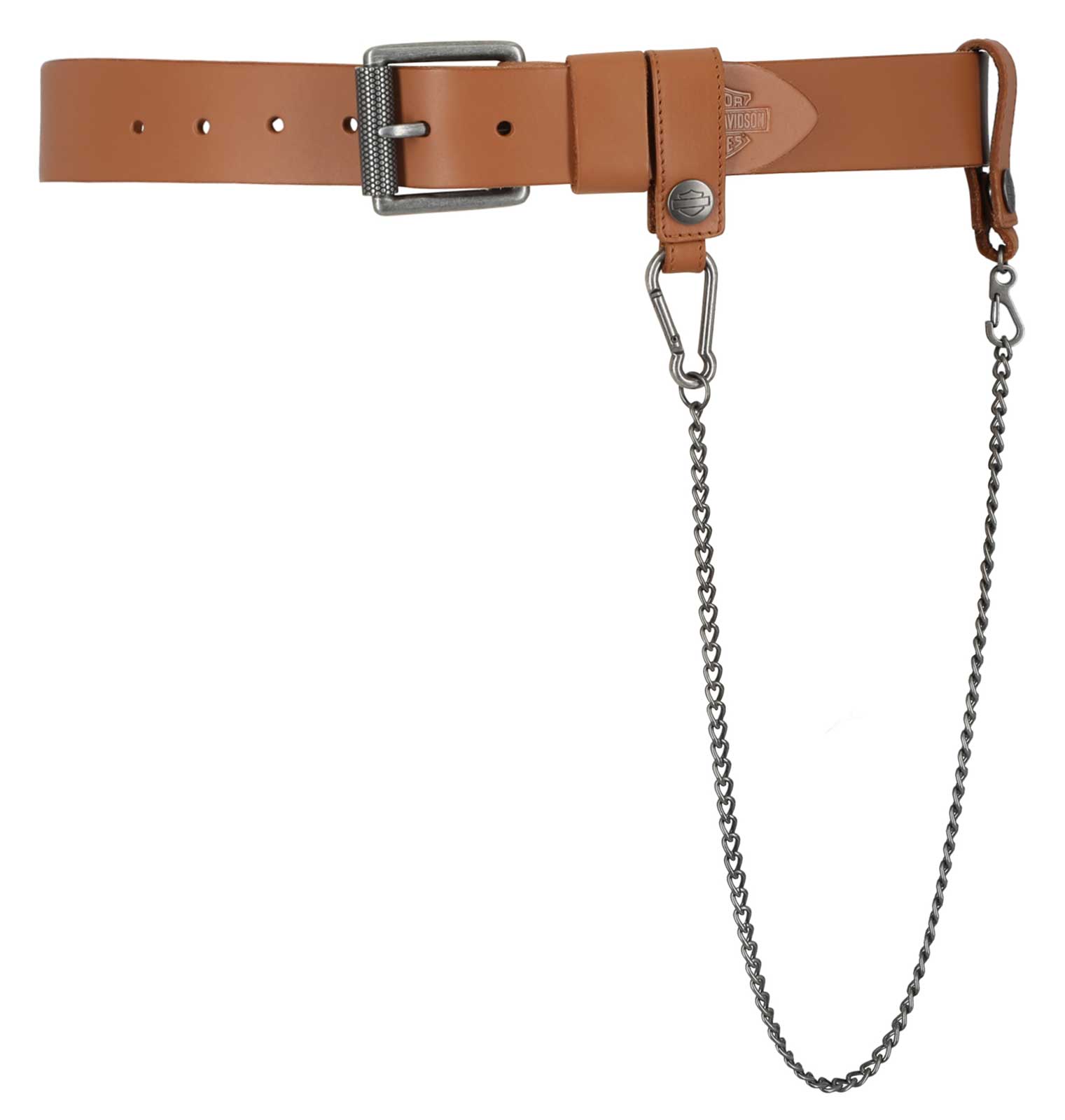 Harley-Davidson® Women's Utility Fob Chain Genuine Leather Belt