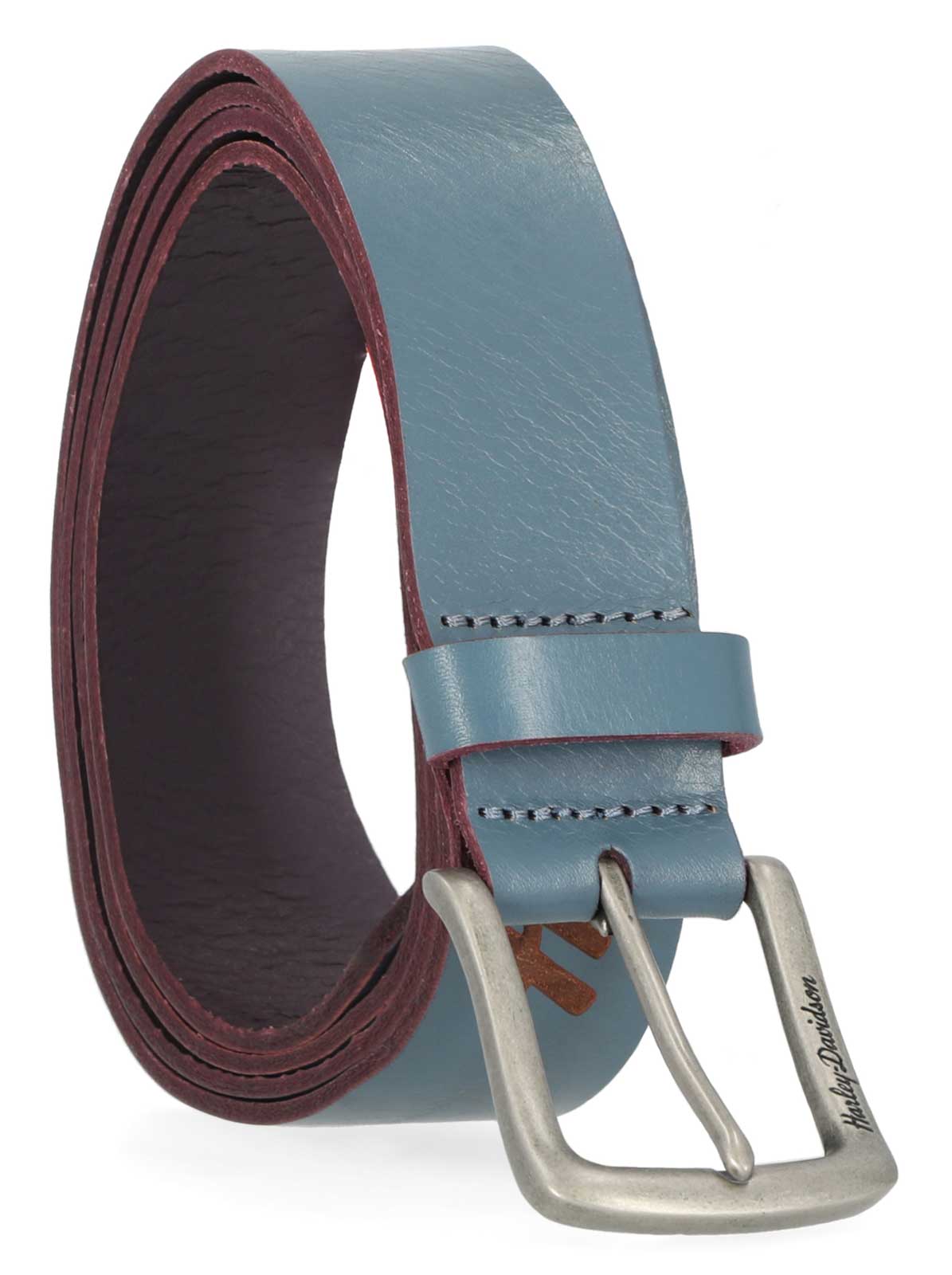 Harley-Davidson Women's Long Tail Laser Etch Genuine Leather Belt – Bluestone - No Hassle Returns at Wisconsin Harley