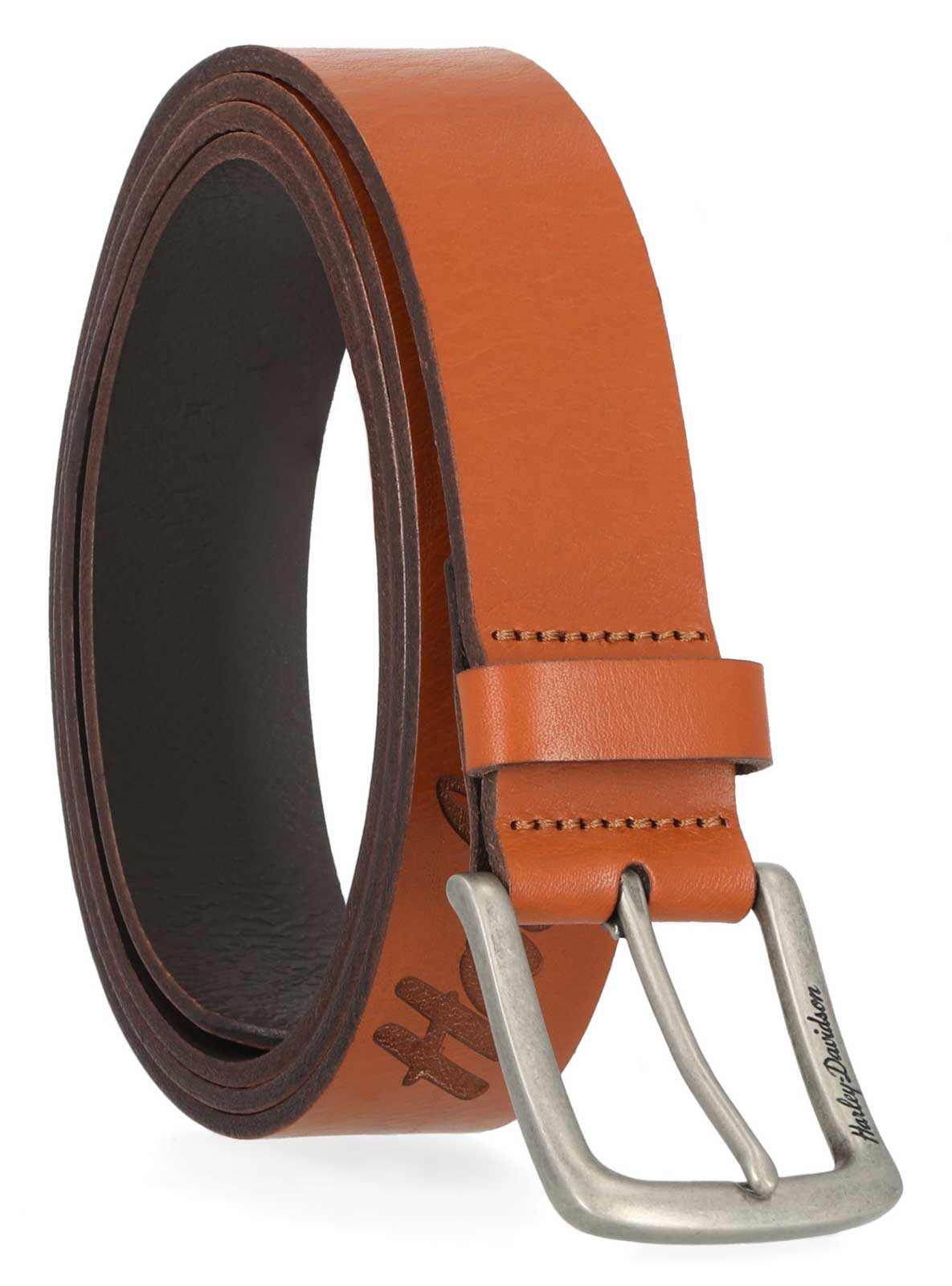 Harley-Davidson Women's Long Tail Laser Etch Genuine Leather Belt – Cashew - No Hassle Returns at Wisconsin Harley
