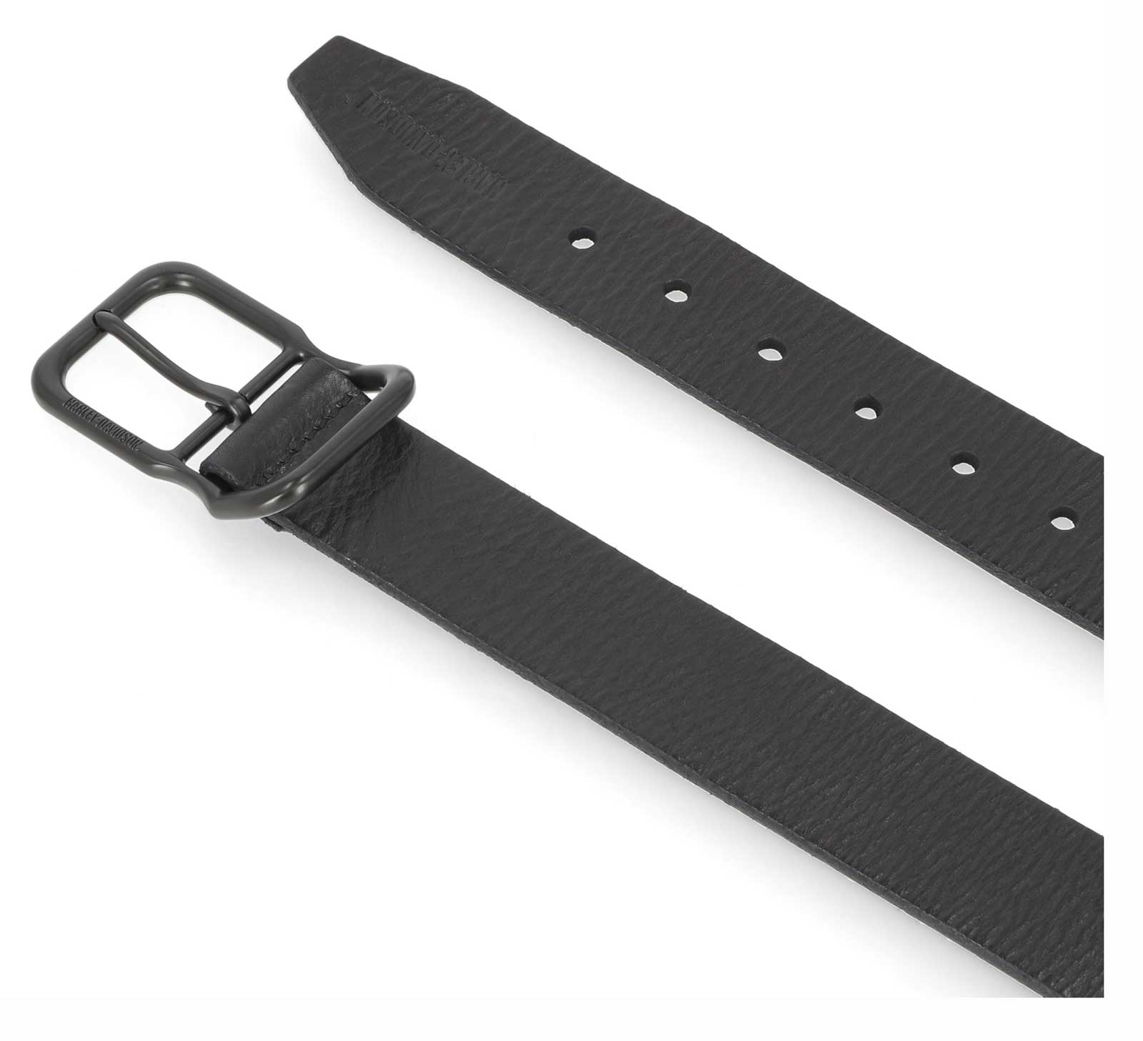 Harley-Davidson Men's Self Keeper Buckle Textured Leather Belt – Black - No Hassle Returns at Wisconsin Harley