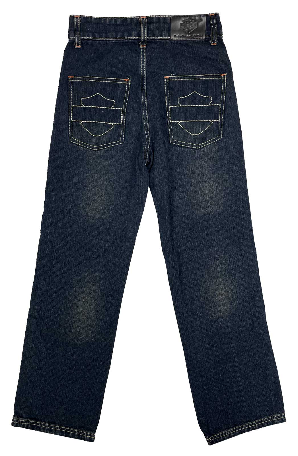 Harley-Davidson Free Shipping - Harley-Davidson Big Boys' Bar & Shield Logo Denim Bootcut Jeans - Dark Blue - Free Shipping on many products plus Orders Over $99