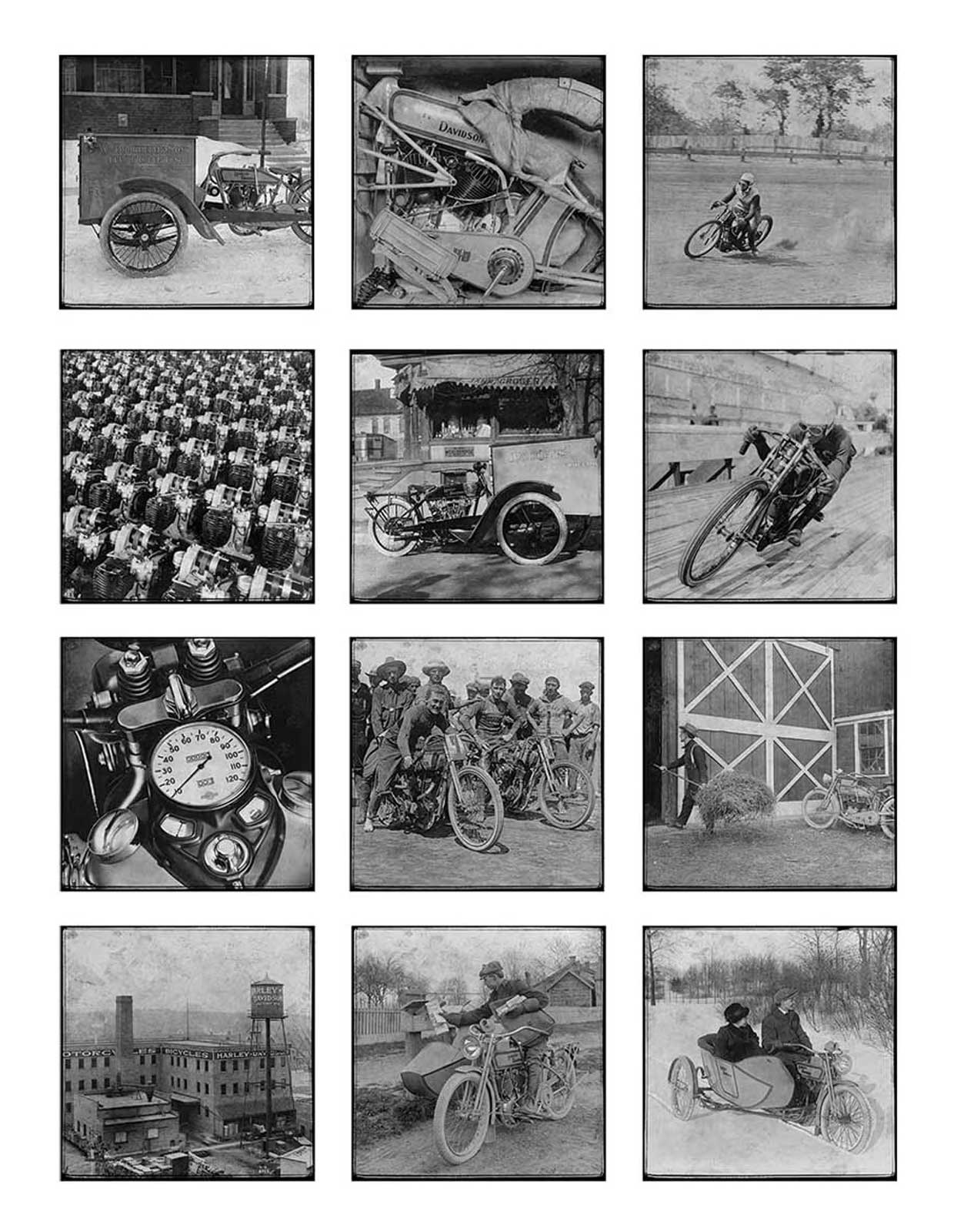 Harley-Davidson 2025 Historic Archival Wall Hanging Calendar - 12 x 12 inches - No Hassle Returns at Wisconsin Harley