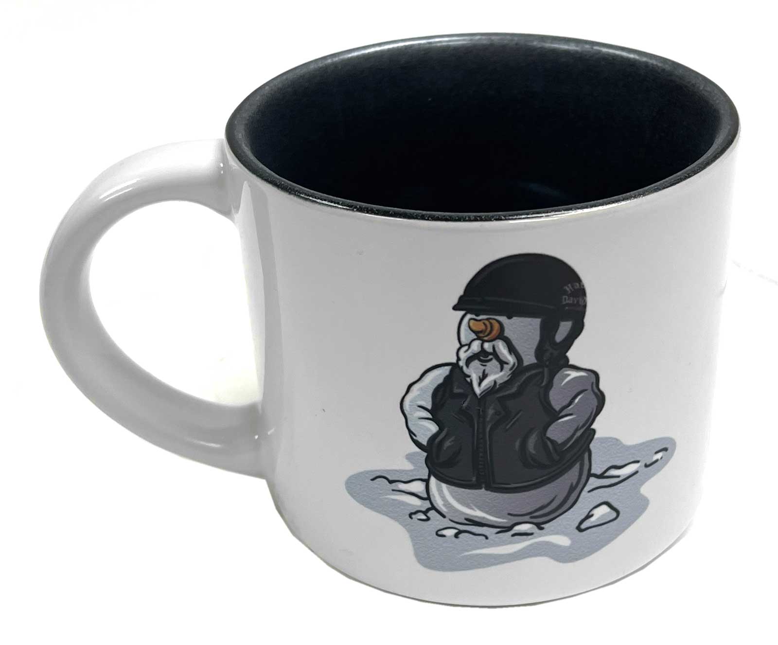 Harley-Davidson Wisconsin H-D Dealer Ceramic Coffee Mug – Biker Snowman, 15 oz. - Wisconsin Harley-Davidson