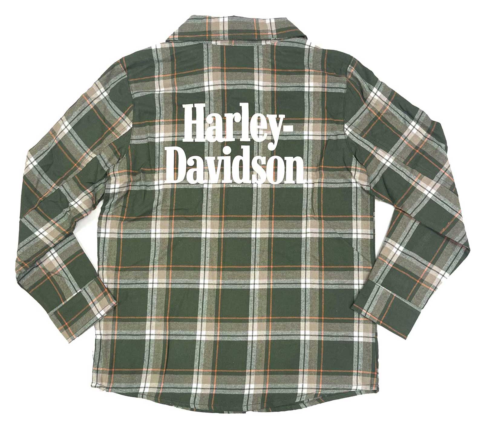 Harley-Davidson Free Shipping - Harley-Davidson Little Boys' Bar & Shield Toddler Plaid Long Sleeve Shirt – Green - Free Shipping on many products plus Orders Over $99