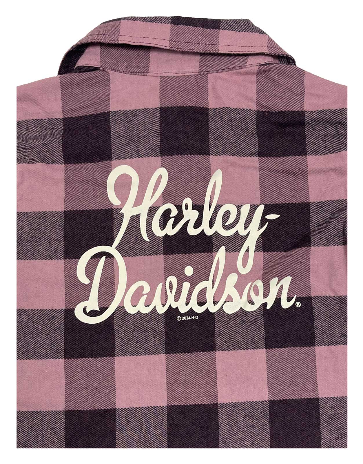 Harley-Davidson Free Shipping - Harley-Davidson Little Girls' Bar & Shield Brushed Plaid Flannel Shirt – Purple - Free Shipping on many products plus Orders Over $99