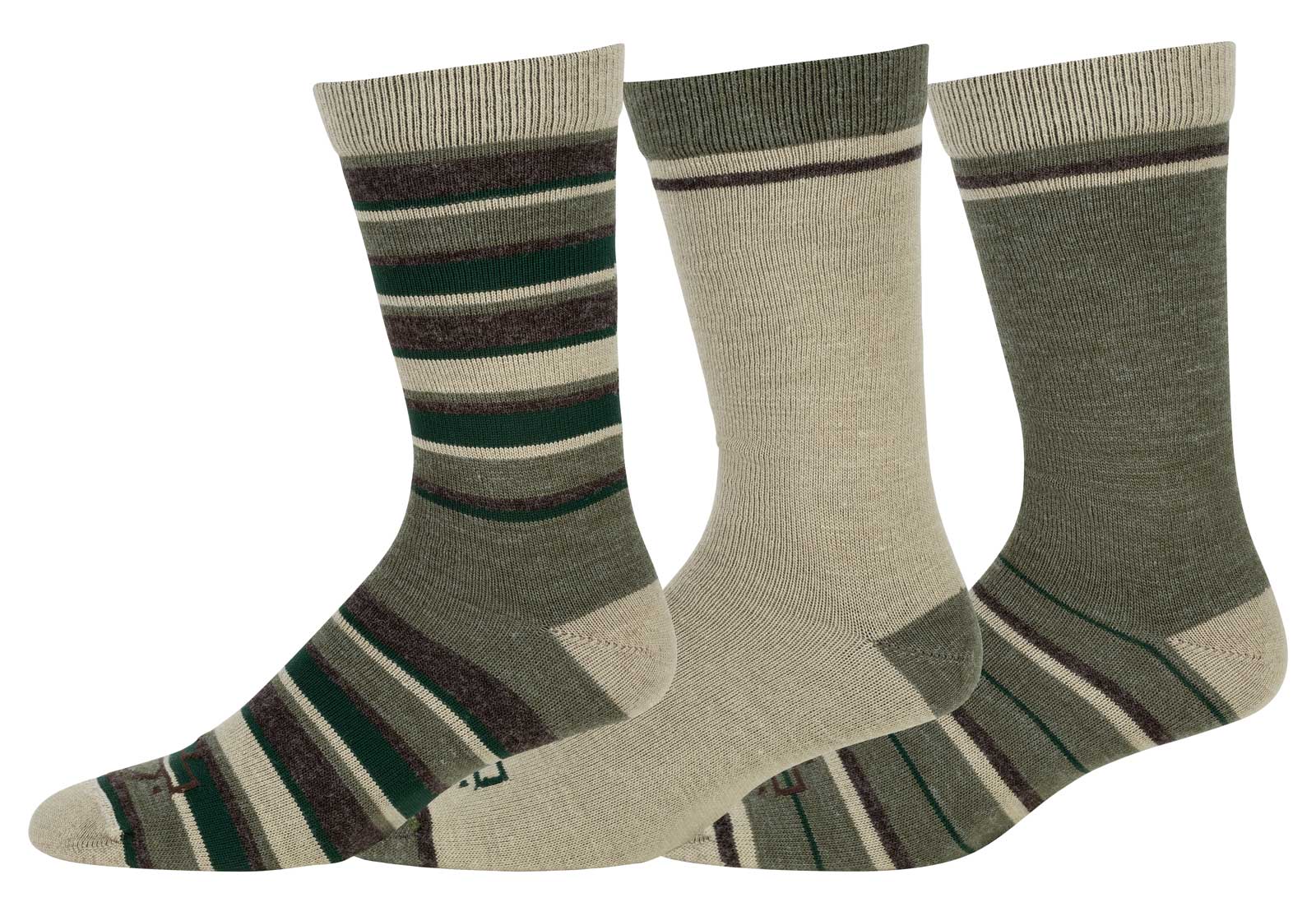 Harley-Davidson Men's 3-Pack Western Stripes Crew Moisture Wicking Riding Socks - Wisconsin Harley-Davidson