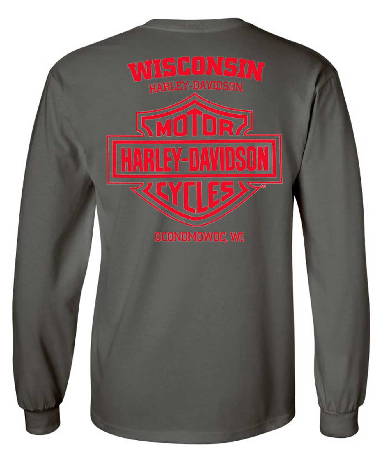 Harley-Davidson® Men's Loud & Clear Long Sleeve Crew-Neck Shirt