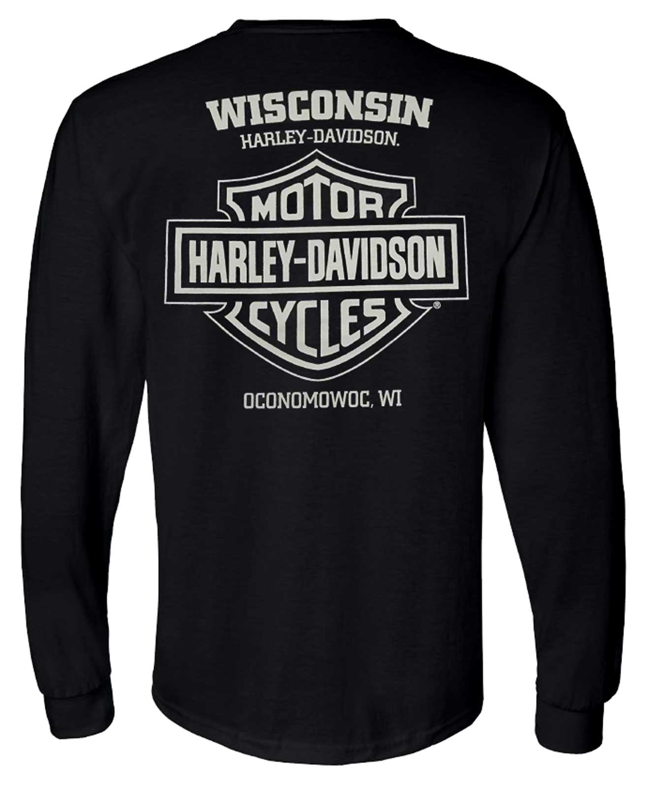Harley-Davidson® Men's Dark Factory #1 Long Sleeve Crew-Neck Shirt
