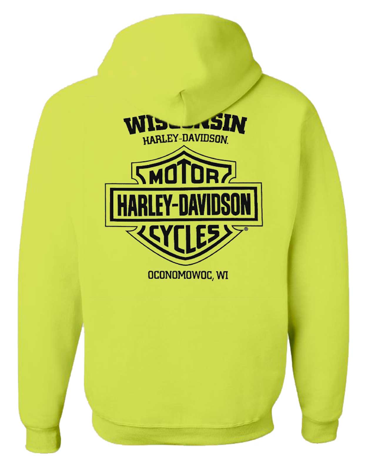 Harley-Davidson Free Shipping - Harley-Davidson Men's Zone Willie G Skull Pullover Hoodie – Safety Green - Free Shipping on many products plus Orders Over $99
