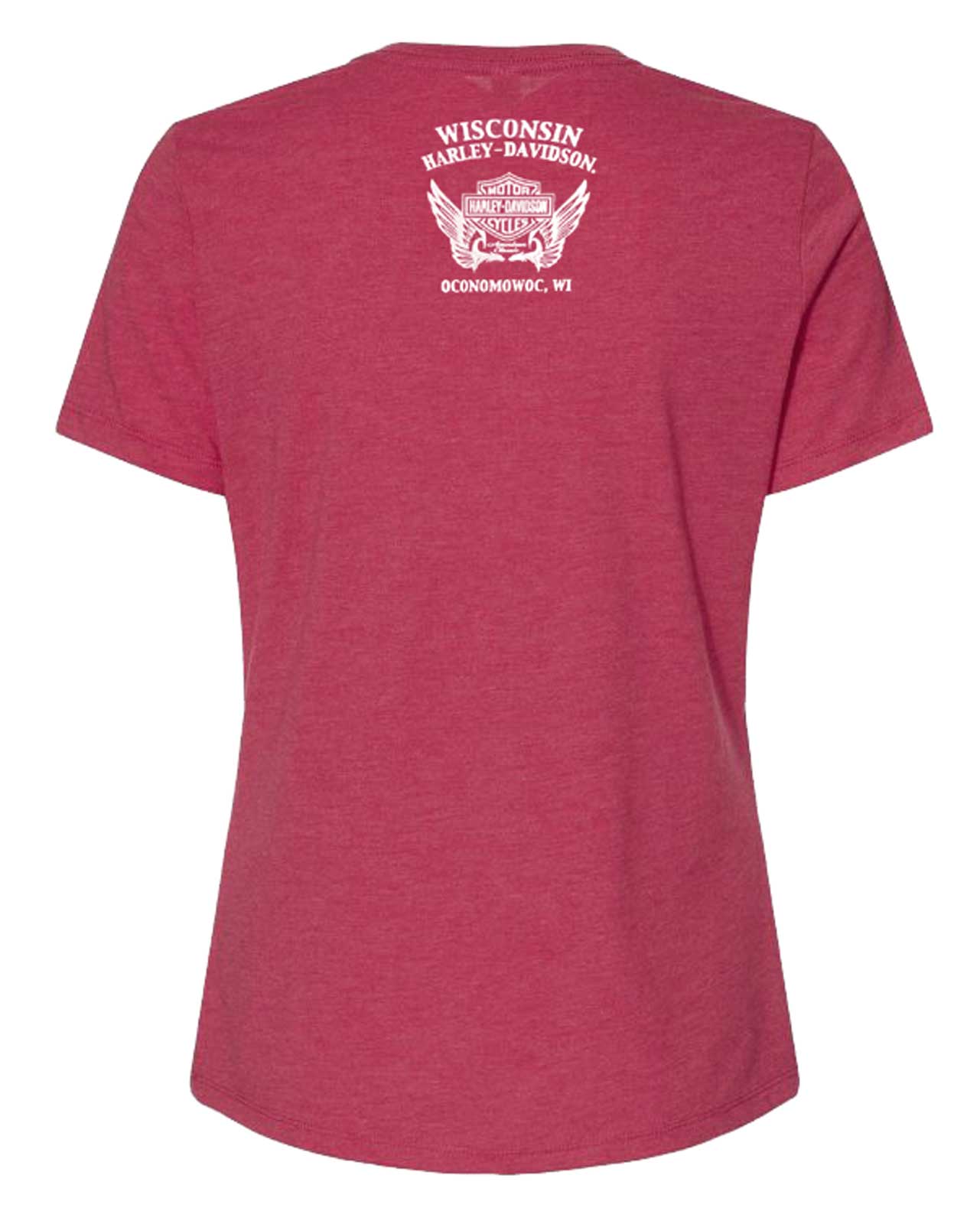 Harley-Davidson Free Shipping - Harley-Davidson Women's Embellished Leave Crew-Neck Short Sleeve Tee – Red - Free Shipping on many products plus Orders Over $99