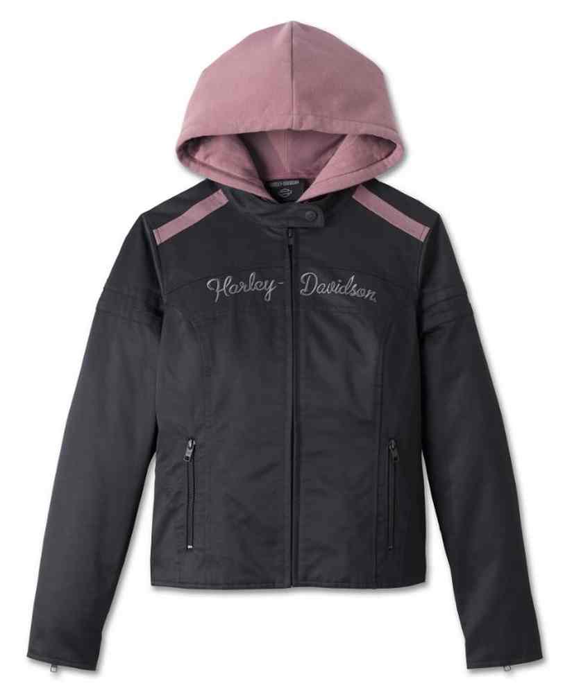 Harley-Davidson Women's 3-IN-1 Miss Enthusiast Jacket, Black 97404-25VW - Wisconsin Harley-Davidson