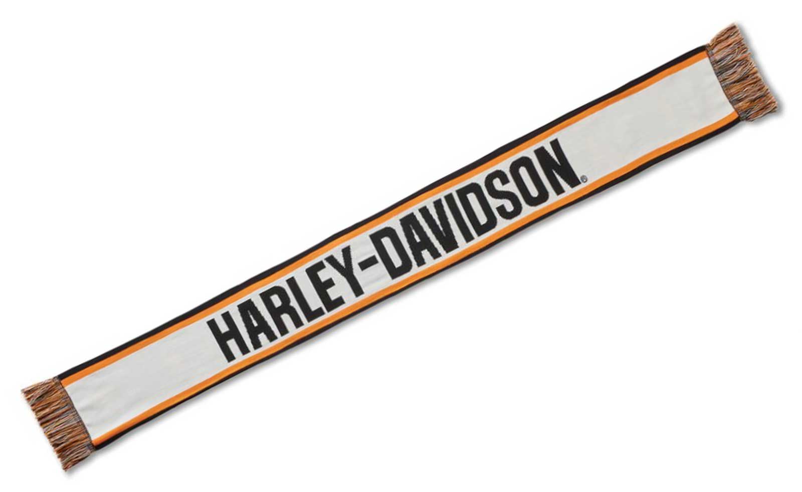 Harley-Davidson Men's Striker Bar & Shield Winter Scarf - Black 97627-25VM - No Hassle Returns at Wisconsin Harley