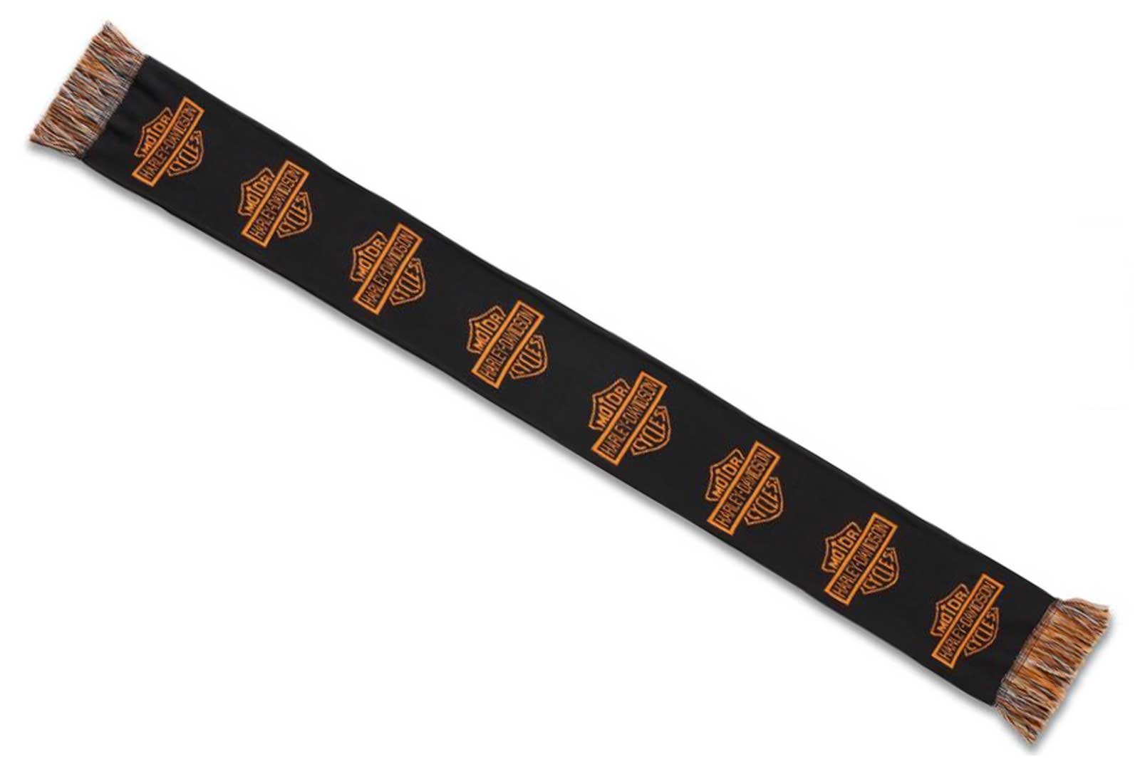 Harley-Davidson マフラー B-900422 Harley-Davidson® Men's Striker Bar & Shield Winter Scarf - Black