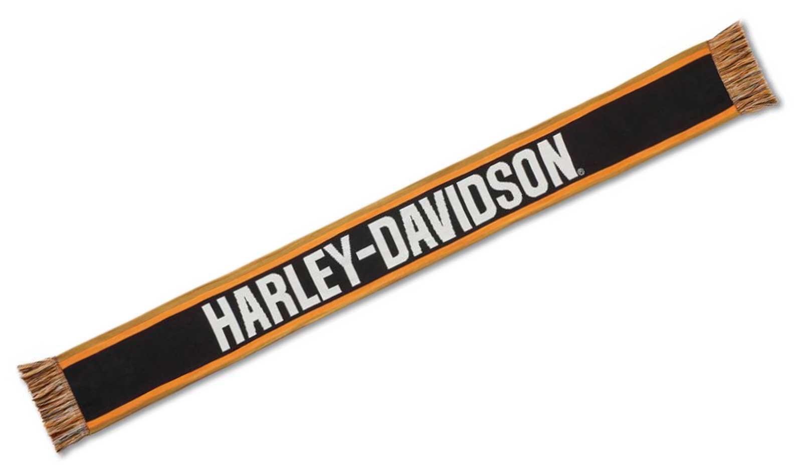 Harley-Davidson® Men's Striker Bar & Shield Winter Scarf – Toffee