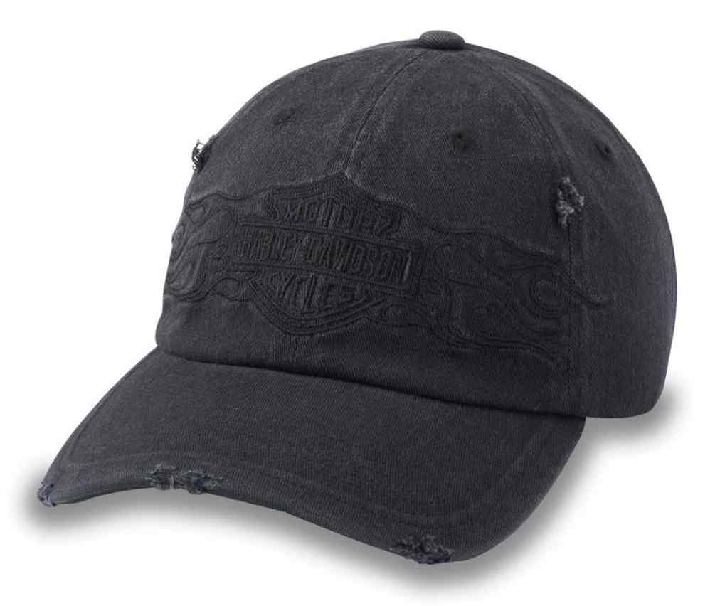 Harley-Davidson® Men's Flying Lap Distressed Stretch-Fit Baseball