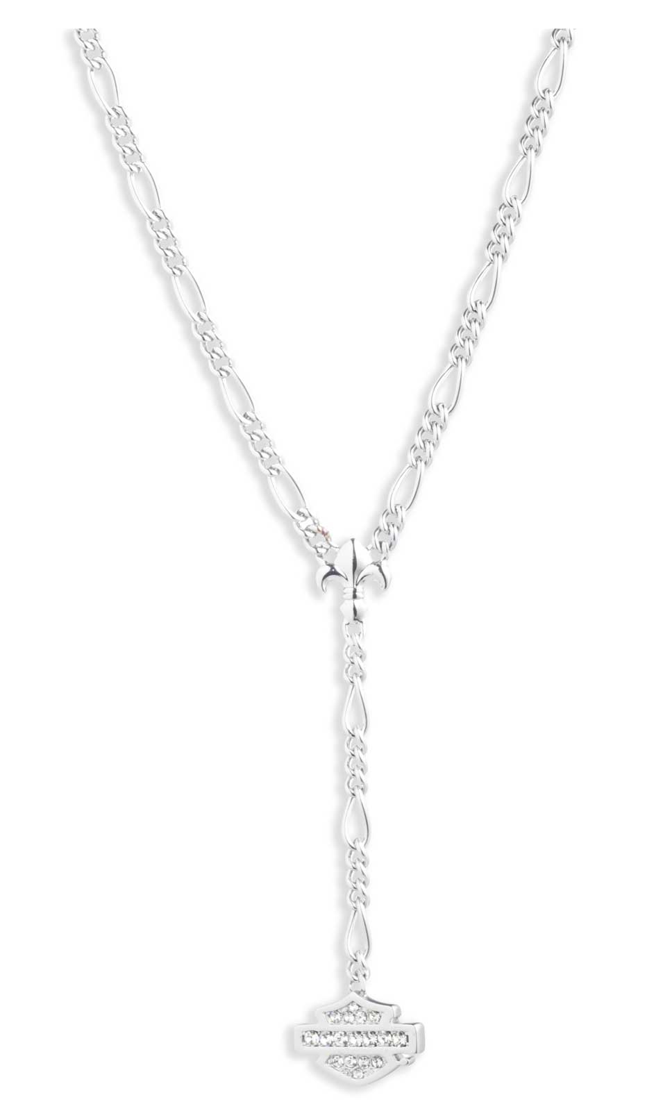 Harley-Davidson® Women's 20 in. Crystal Bar & Shield Logo Y