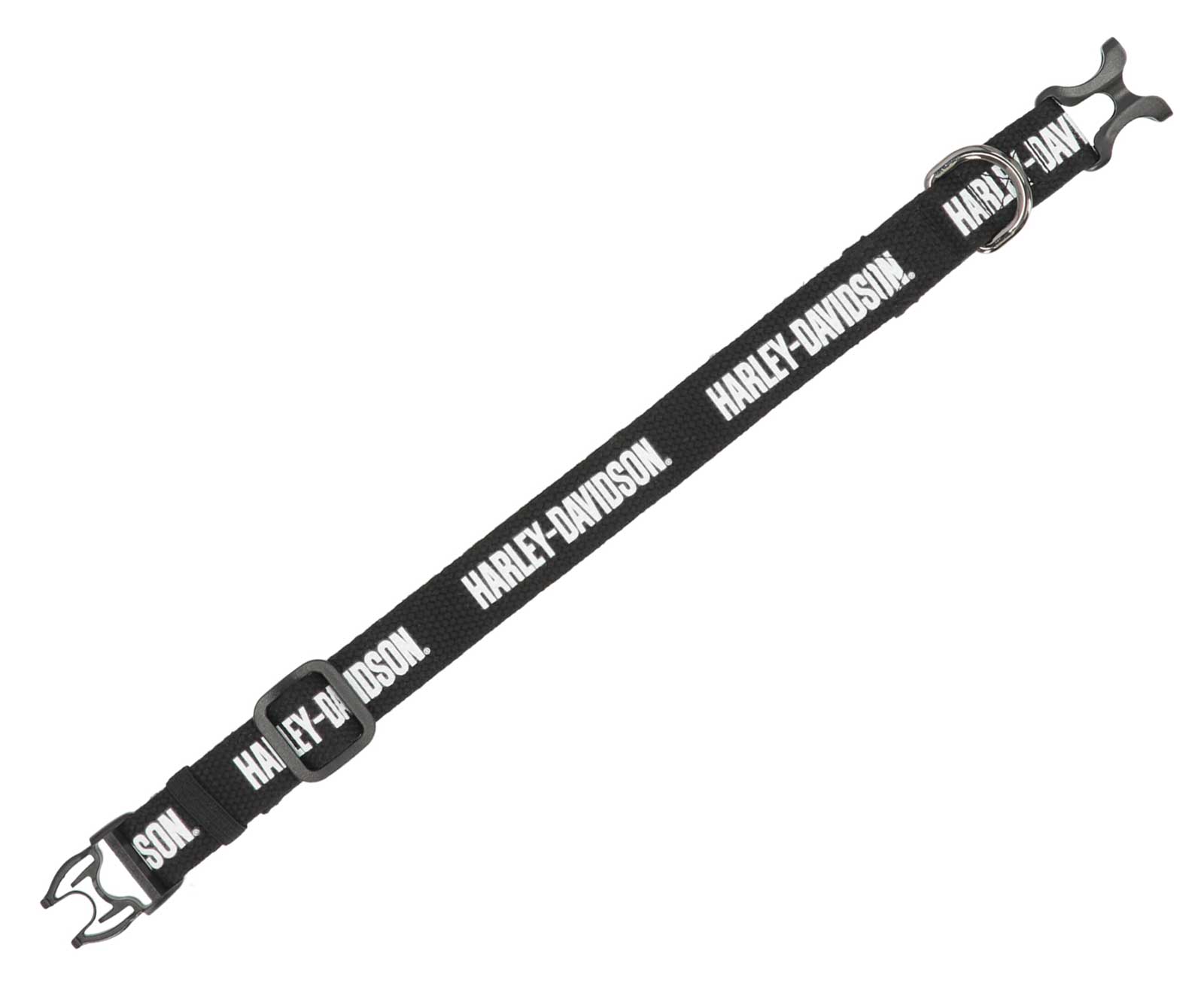 Harley-Davidson Free Shipping - Harley-Davidson Cotton Webbing H-D Text Adjustable Pet Collar – Black/White - Free Shipping on many products plus Orders Over $99