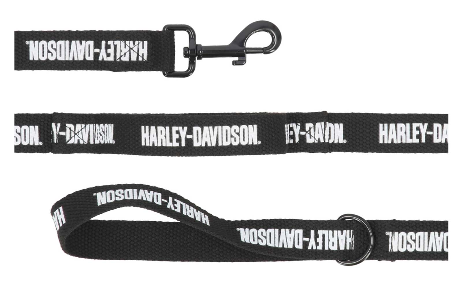 Harley-Davidson Free Shipping - Harley-Davidson Cotton Webbing H-D Text Pet Dog Leash w/Grab Handle – Black - Free Shipping on many products plus Orders Over $99