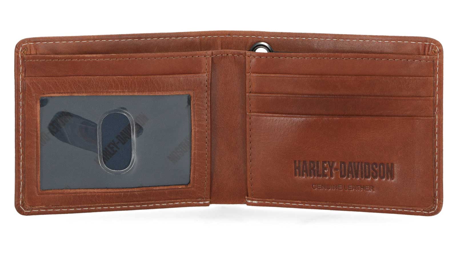 Harley-Davidson® Men's Embossed Willie G Skull Bi-Fold Leather