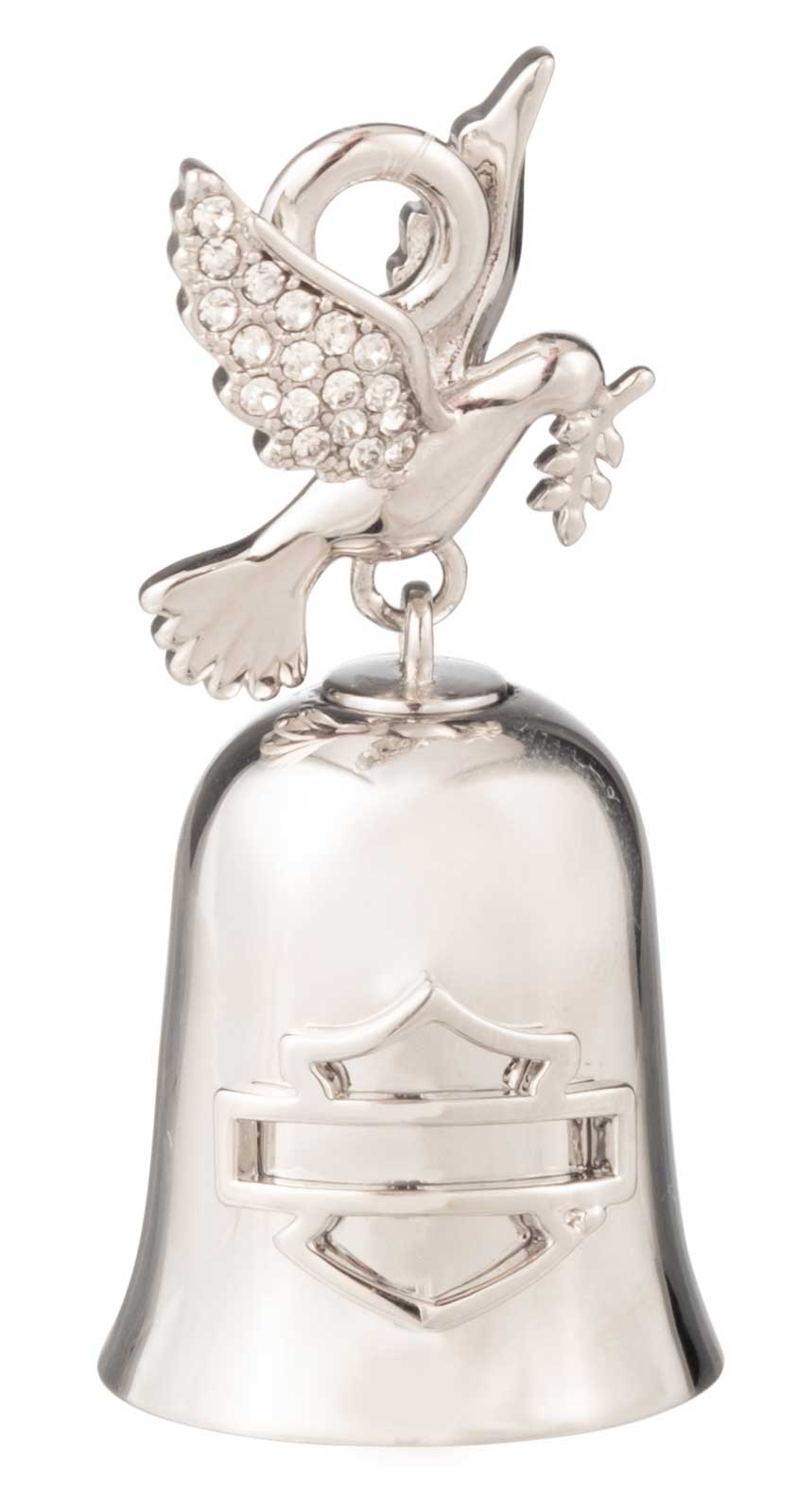 Bell♡ 　0204 Harley-Davidson® Bar & Shield Logo Crystal Dove Charm Mini