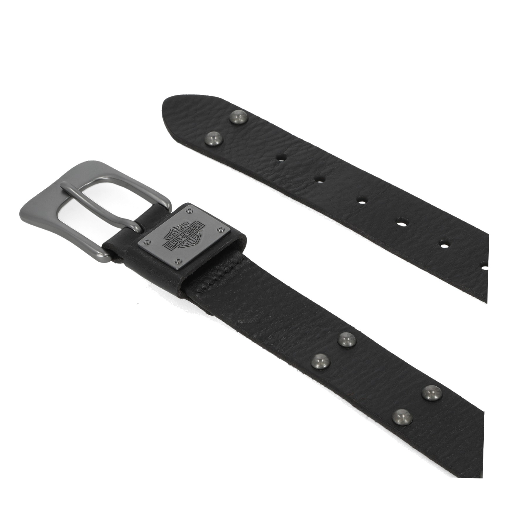 Harley-Davidson Free Shipping - Harley-Davidson Men's Western Dome Studded Genuine Leather Belt - Black - Free Shipping on many products plus Orders Over $99