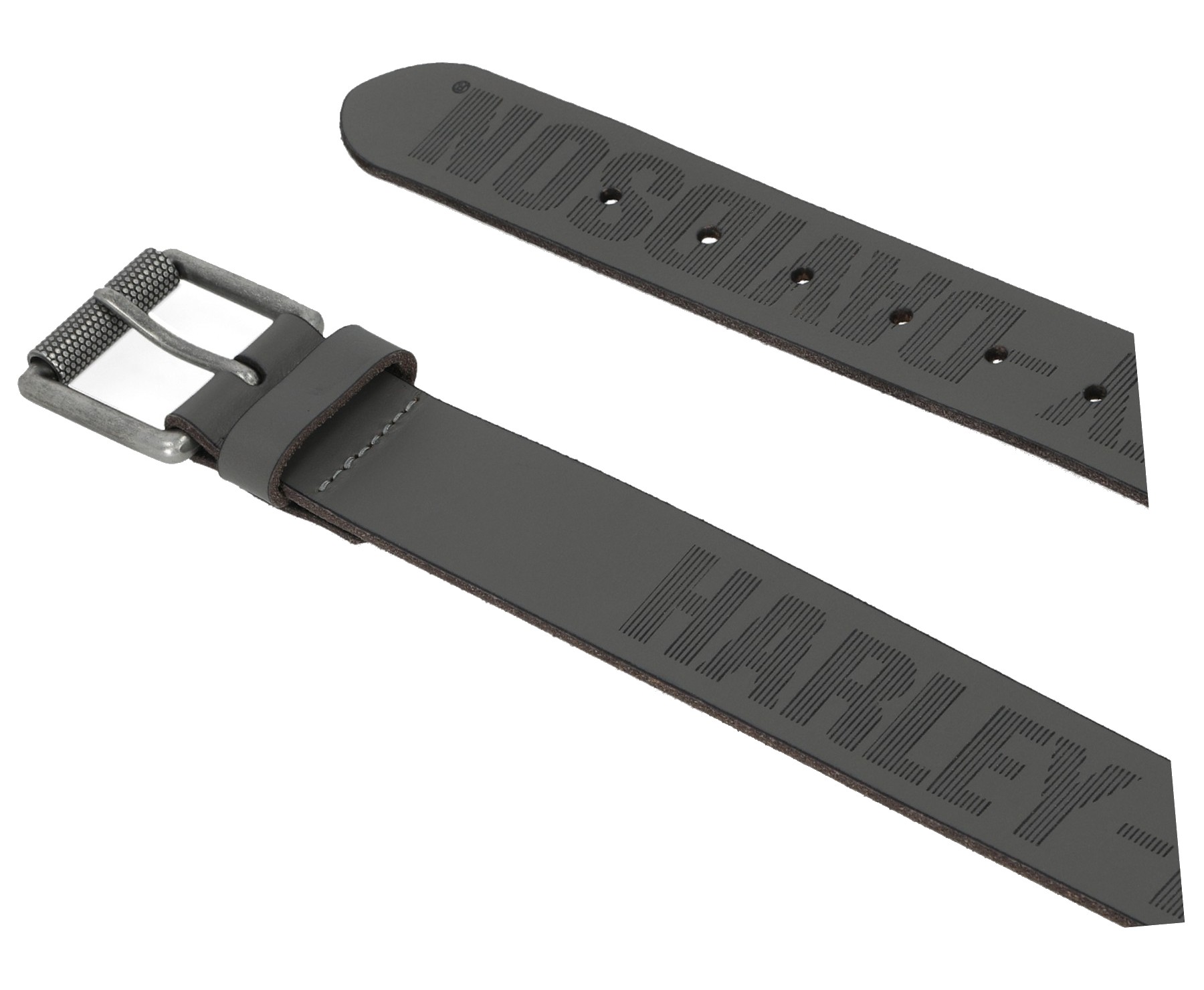 Harley-Davidson Free Shipping - Harley-Davidson Men's Embossed H-D Logo Genuine Leather Belt - Solid Gray - Free Shipping on many products plus Orders Over $99