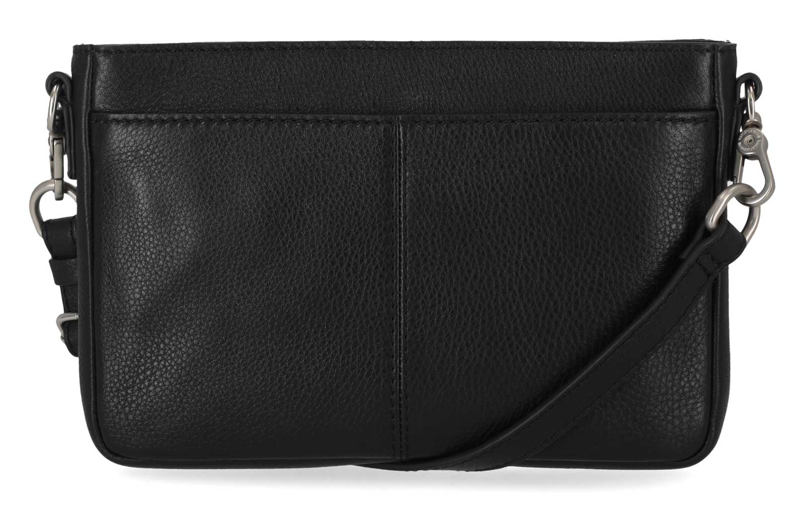 Harley-Davidson Women's Studded Pebble Leather Crossbody Hip Bag - Black - No Hassle Returns at Wisconsin Harley