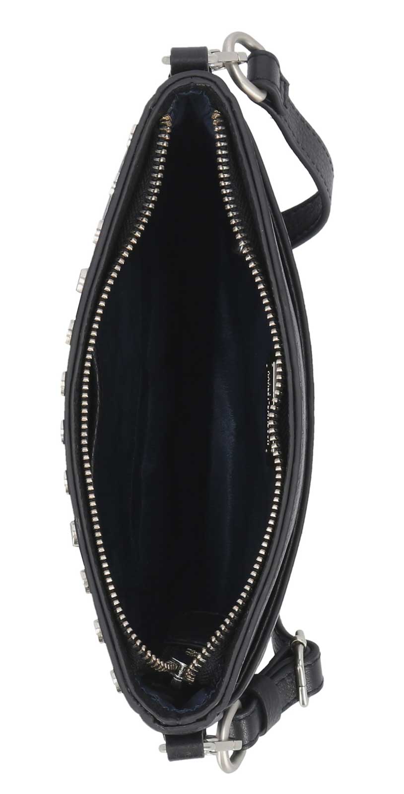 Harley-Davidson Women's Studded Pebble Leather Crossbody Hip Bag - Black - Largest Selection of Harley-Davidson Products