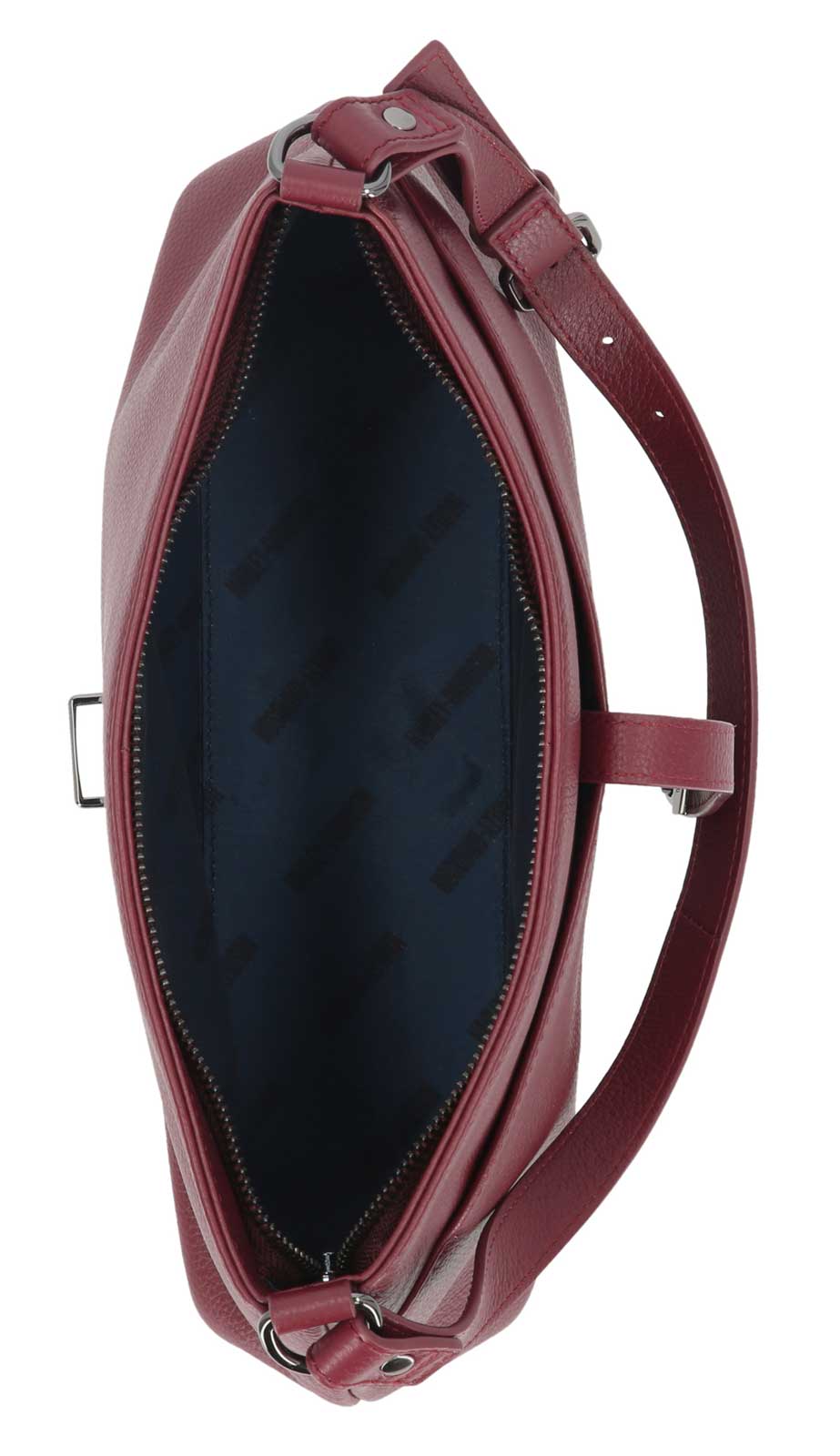 Harley-Davidson Women's Push Lock Pebble Leather Shoulder Bag Purse - Oxblood - Largest Selection of Harley-Davidson Products
