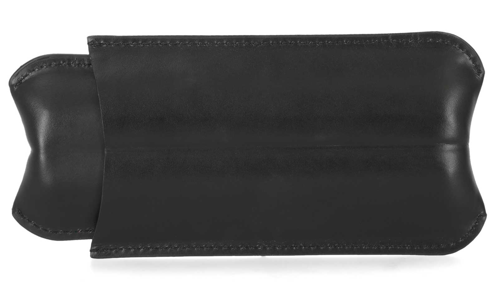 Harley-Davidson Embossed H-D Logo Smooth Grain Leather Cigar Holder - Black - Largest Selection of Harley-Davidson Products