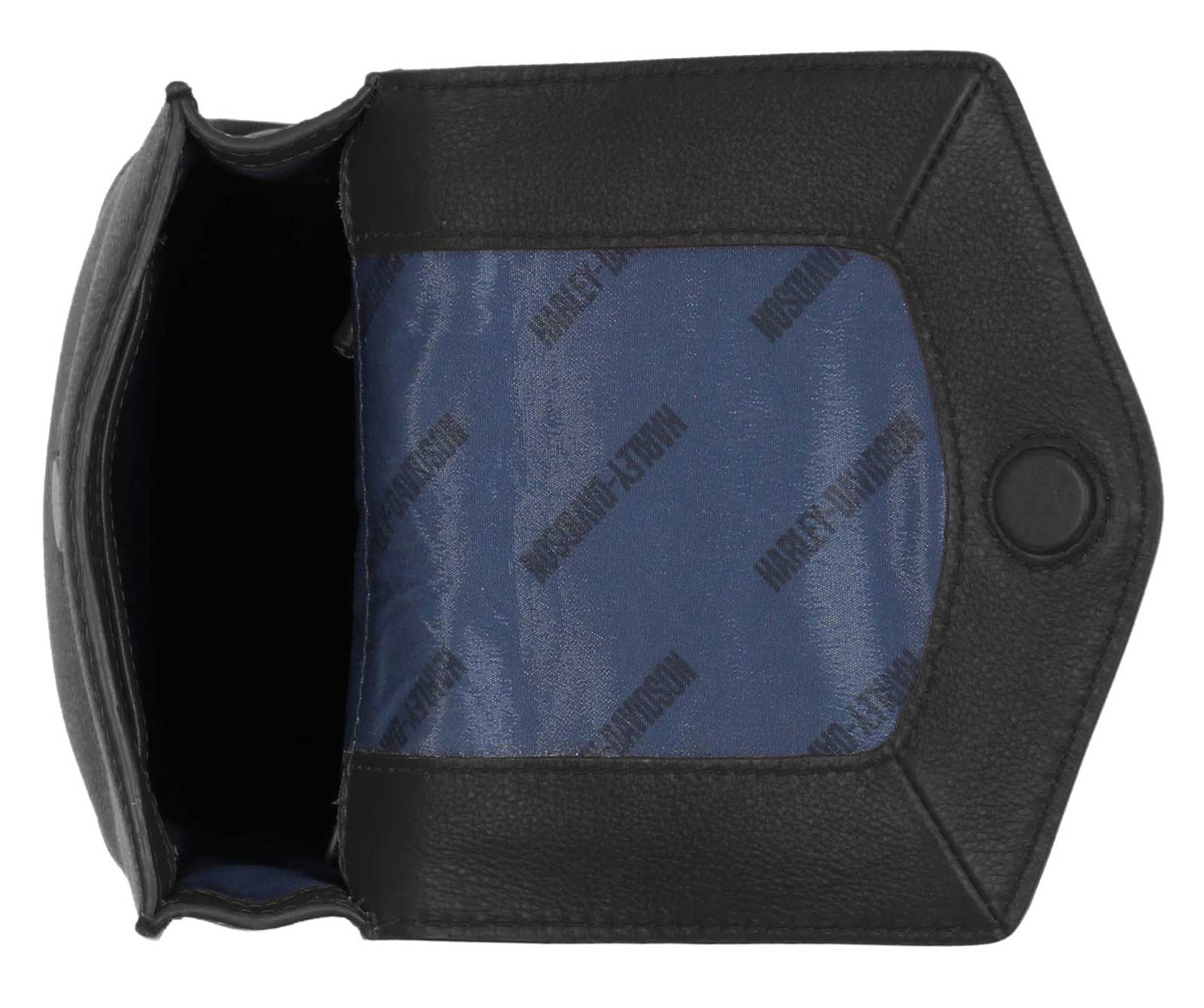 Harley-Davidson Women's Bar & Shield Chain Leather Crossbody Hip Bag - Black - Largest Selection of Harley-Davidson Products