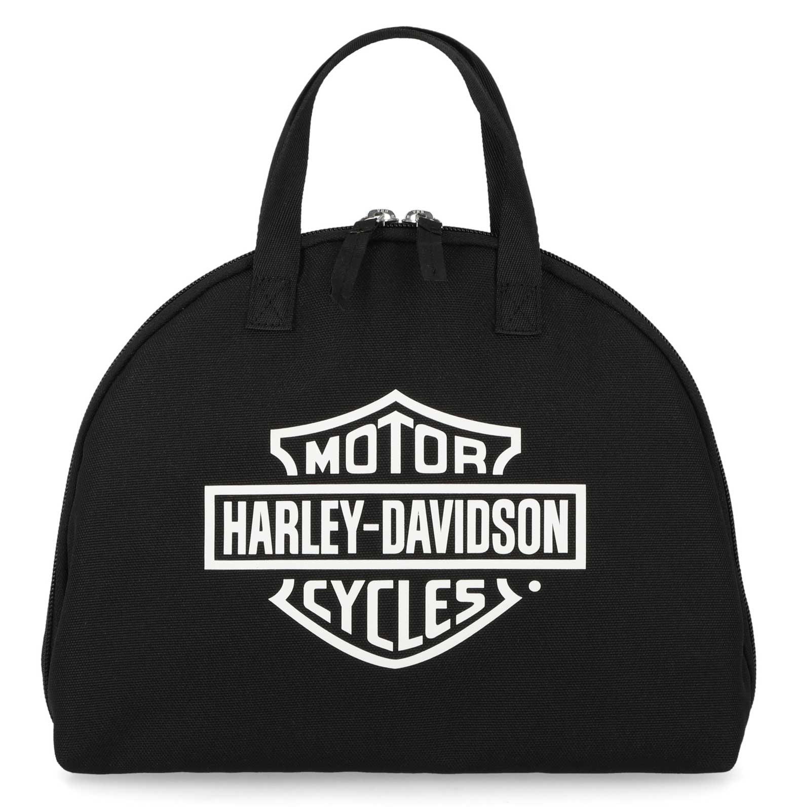 Harley-Davidson Women's Bar & Shield Logo Travel Cosmetic Bag w/ Handles - Black - Wisconsin Harley-Davidson