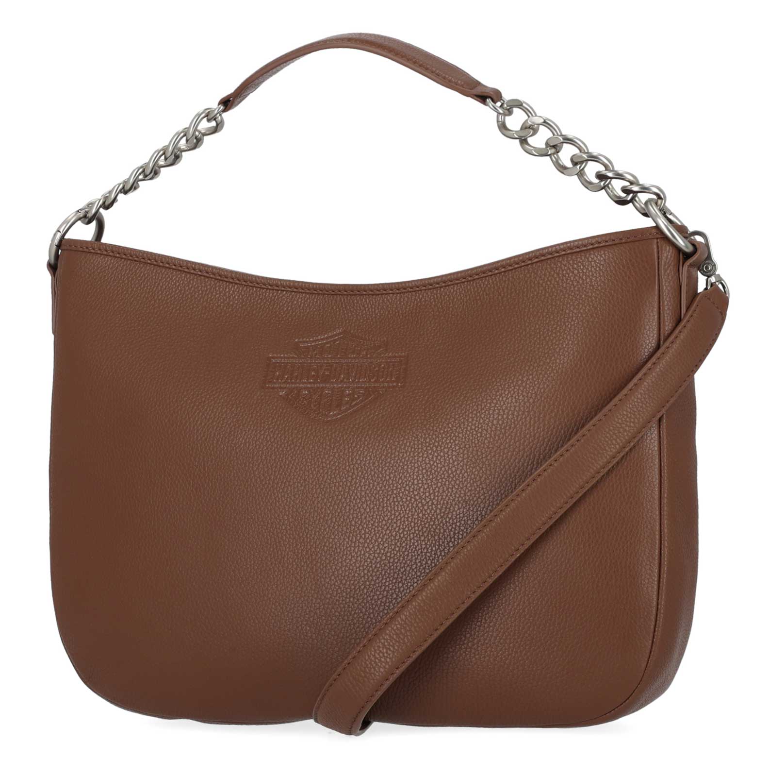 Harley-Davidson Free Shipping - Harley-Davidson Women's Bar & Shield Leather Chain Strap Hobo Purse - Cognac - Free Shipping on many products plus Orders Over $99