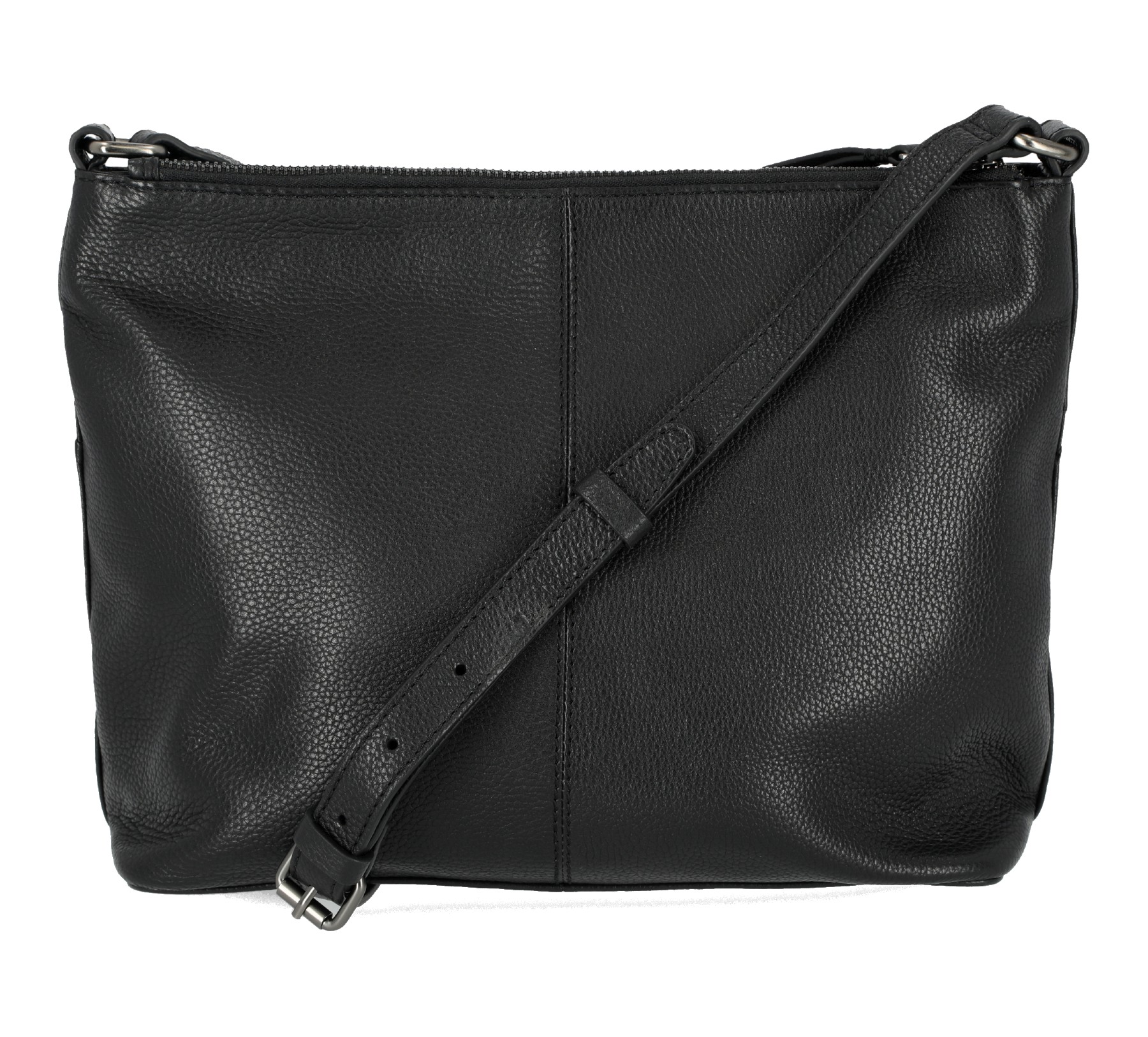 Harley-Davidson Women's Medium Classic Leather Crossbody Purse - Black - No Hassle Returns at Wisconsin Harley