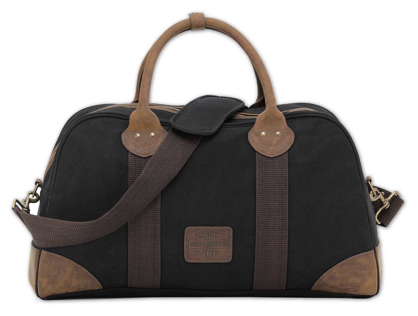 Harley-Davidson Free Shipping - Harley-Davidson Heritage Bar & Shield Logo Canvas/Leather Duffel Bag - Black - Free Shipping on many products plus Orders Over $99