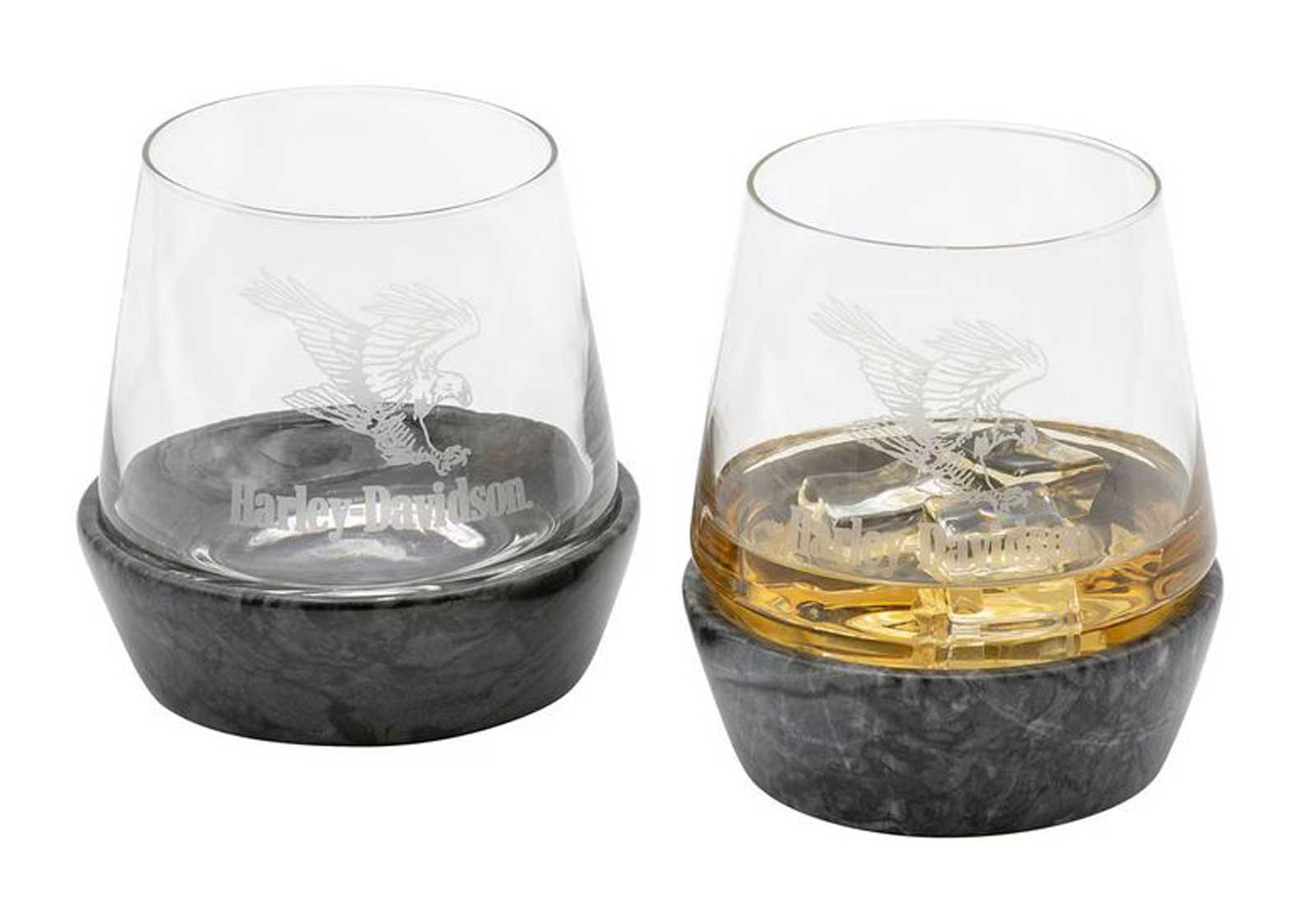 Harley-Davidson® Swooping Eagle Stone Base Double Old