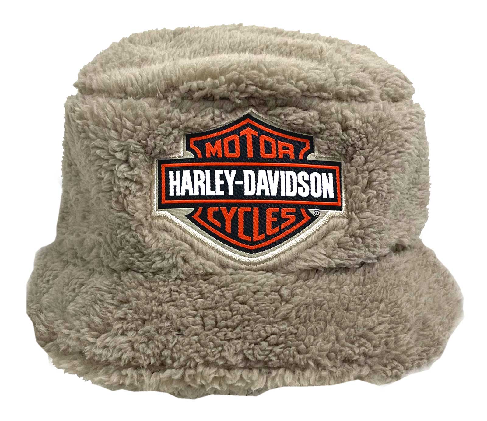 Harley-Davidson Free Shipping - Harley-Davidson Boys' Stylish Sherpa Bar & Shield Patch Bucket Hat, Tan 4/14 - Free Shipping on many products plus Orders Over $99