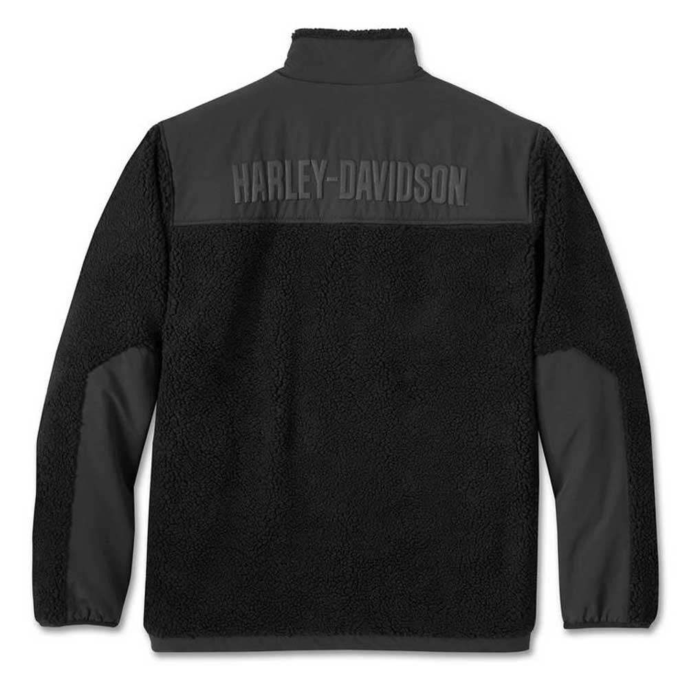 Harley-Davidson® Men's Sherpa Full Zip Casual Jacket - Black