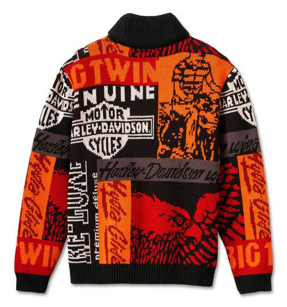 Harley-Davidson® Men's Wild Card Custom Pattern Zippered