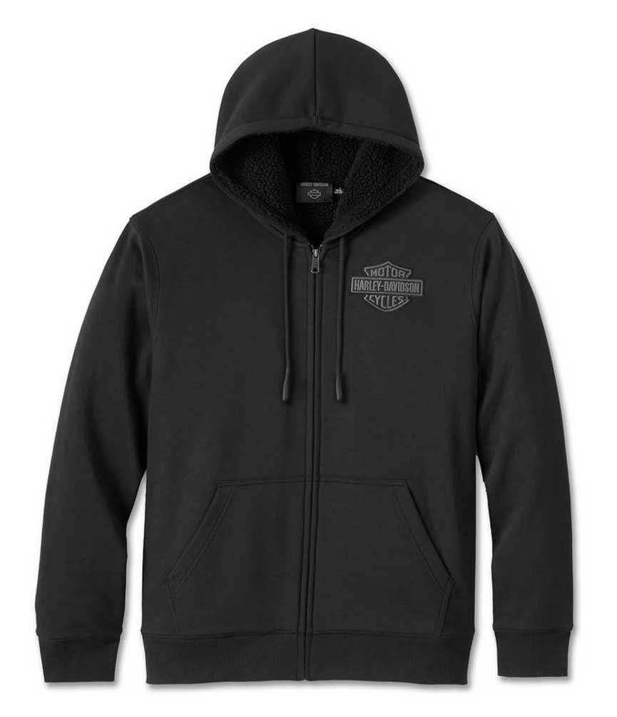 Harley-Davidson® Men's Bar & Shield Sherpa Full-Zip Hoodie