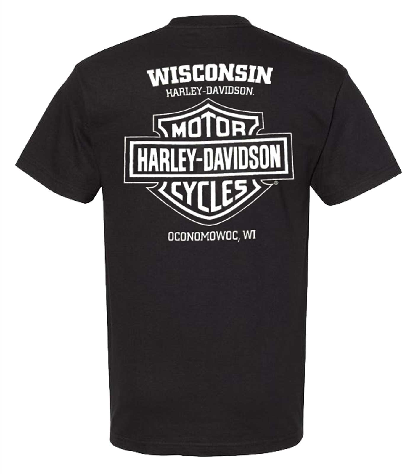 Harley-Davidson® Men's RWB #1 Logo Short Sleeve Crew-Neck T Harley-Davidson® Men's RWB #1 Logo Short Sleeve Crew-Neck T