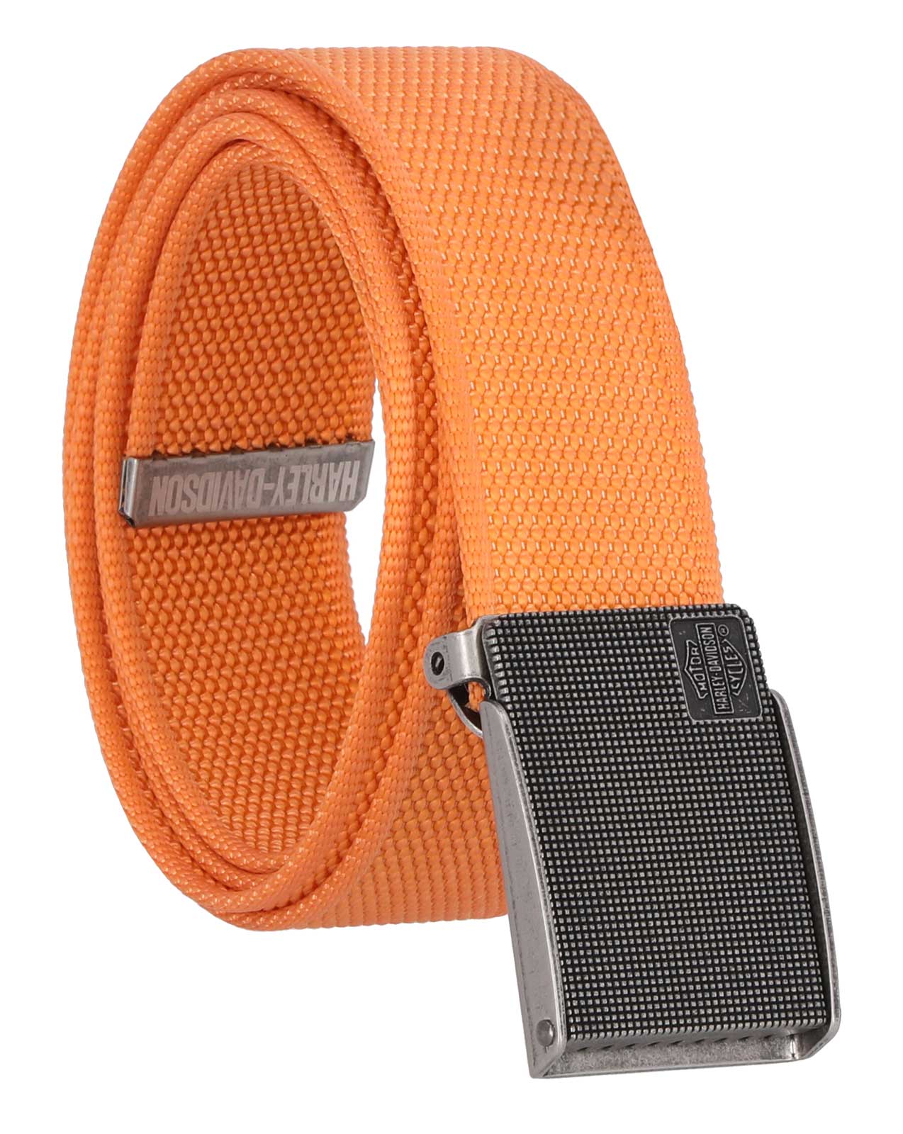 Harley-Davidson Free Shipping - Harley-Davidson Men's Bar & Shield Logo Bottle Opener Nylon Web Belt - Orange - Free Shipping on many products plus Orders Over $99